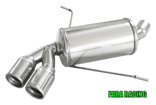 Scarico finale 2x80 inoxcar - scarico,